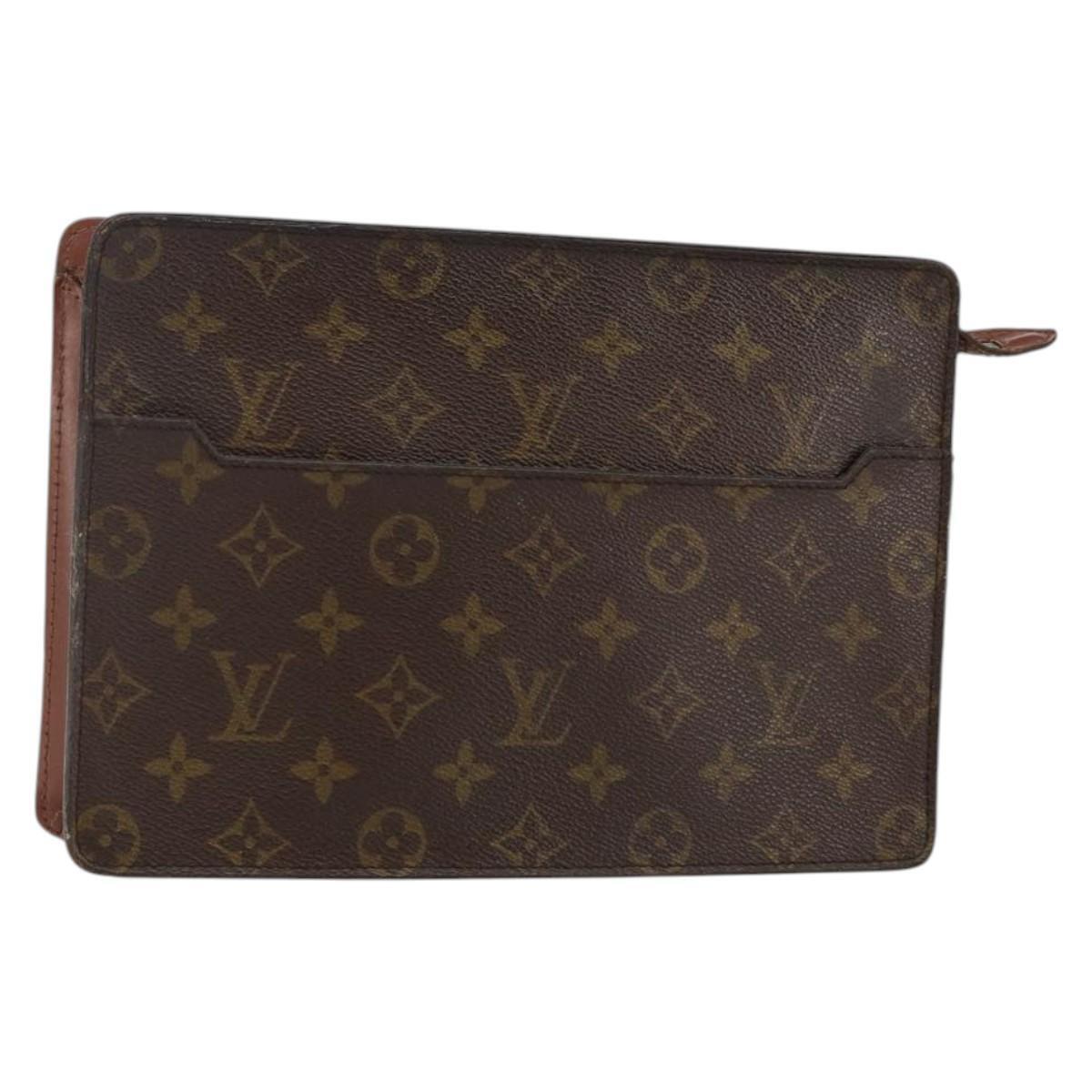Louis Vuitton Monogram Pochette Homme Clutch Bag M51795 Lv Auth Th6341